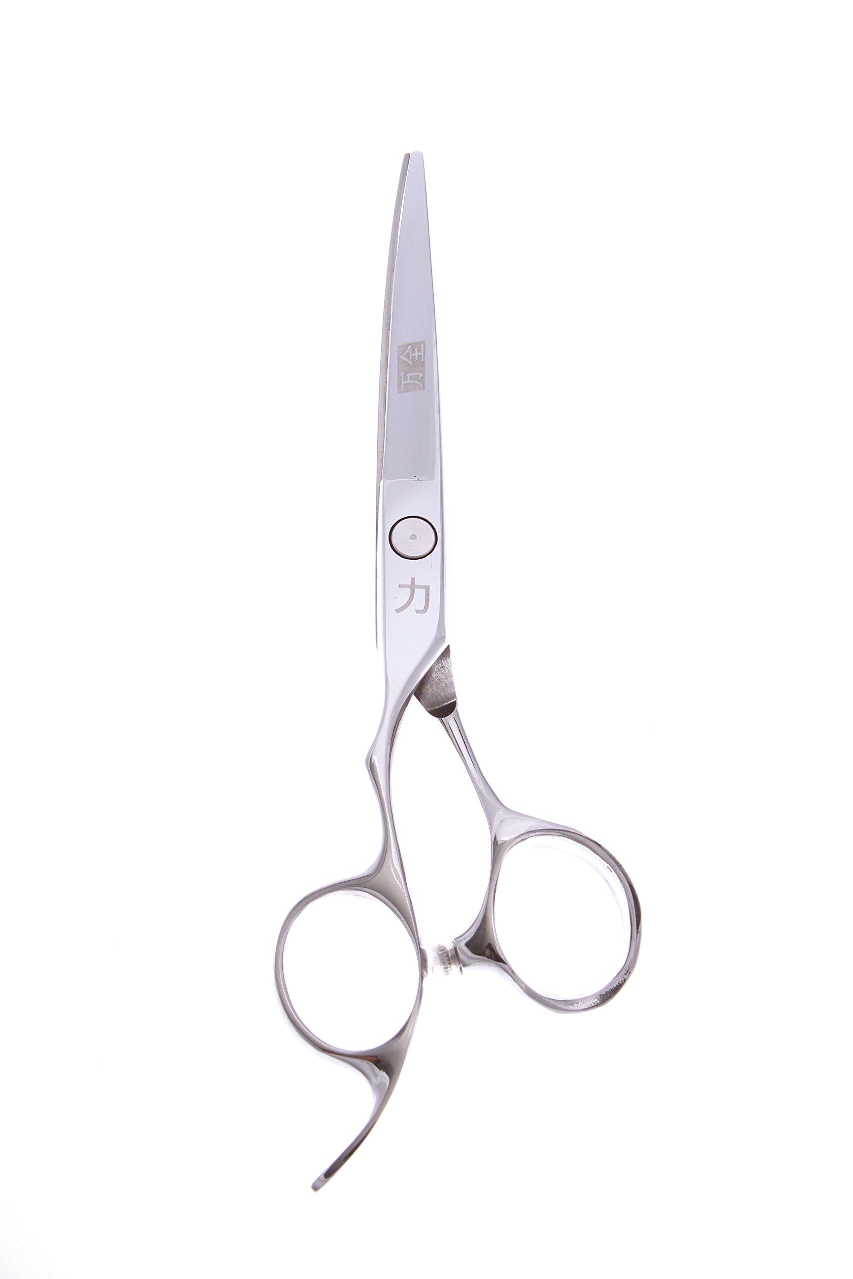 ShearsDirect Japanese 6.0'' 440C True Left Handed Curved Shear with Ergonomic Offset Handle by ShearsDirect