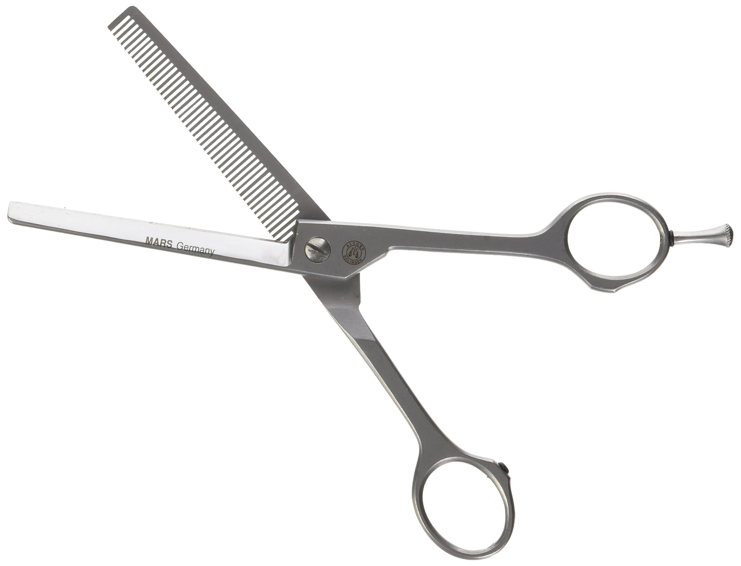 Mars Professional Stainless Steel Grooming Shears, 46 Tooth Blender, Thinning Scissors by Mars Coat King